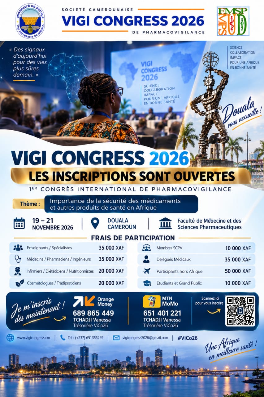 1er congrès international de Pharmacovigilance au Cameroun